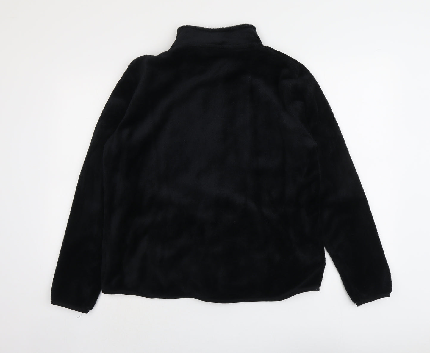 Avenue Womens Black Jacket Size L Zip