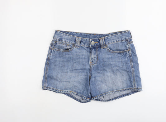 Gap Womens Blue Cotton Hot Pants Shorts Size 6 L3 in Regular Button