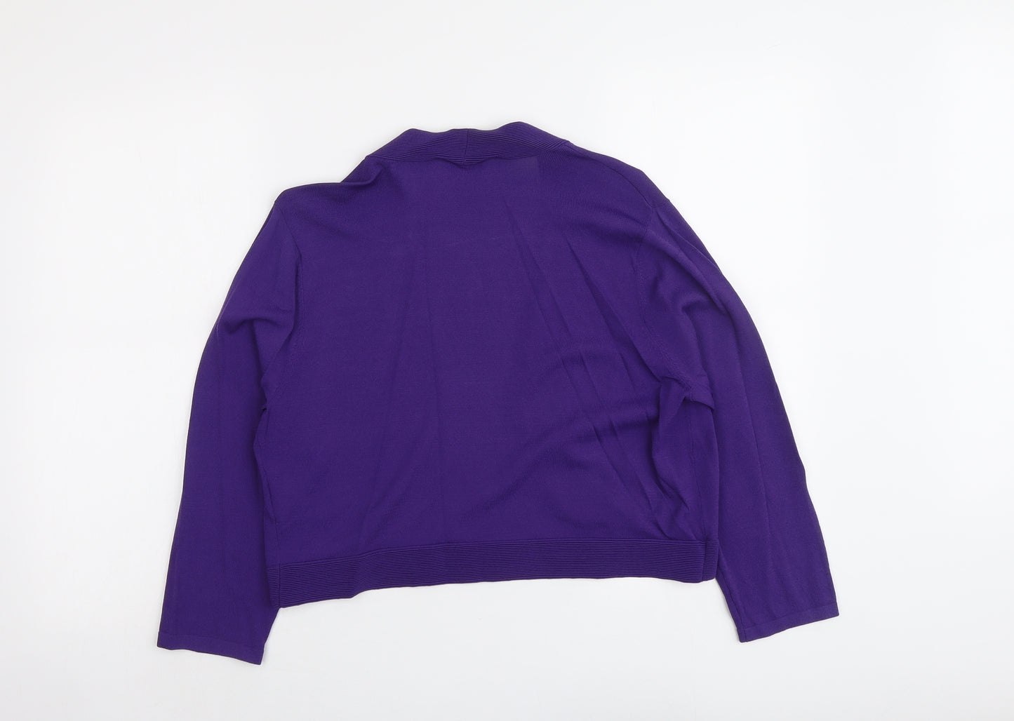 Windsmoor Womens Purple V-Neck Viscose Cardigan Jumper Size M