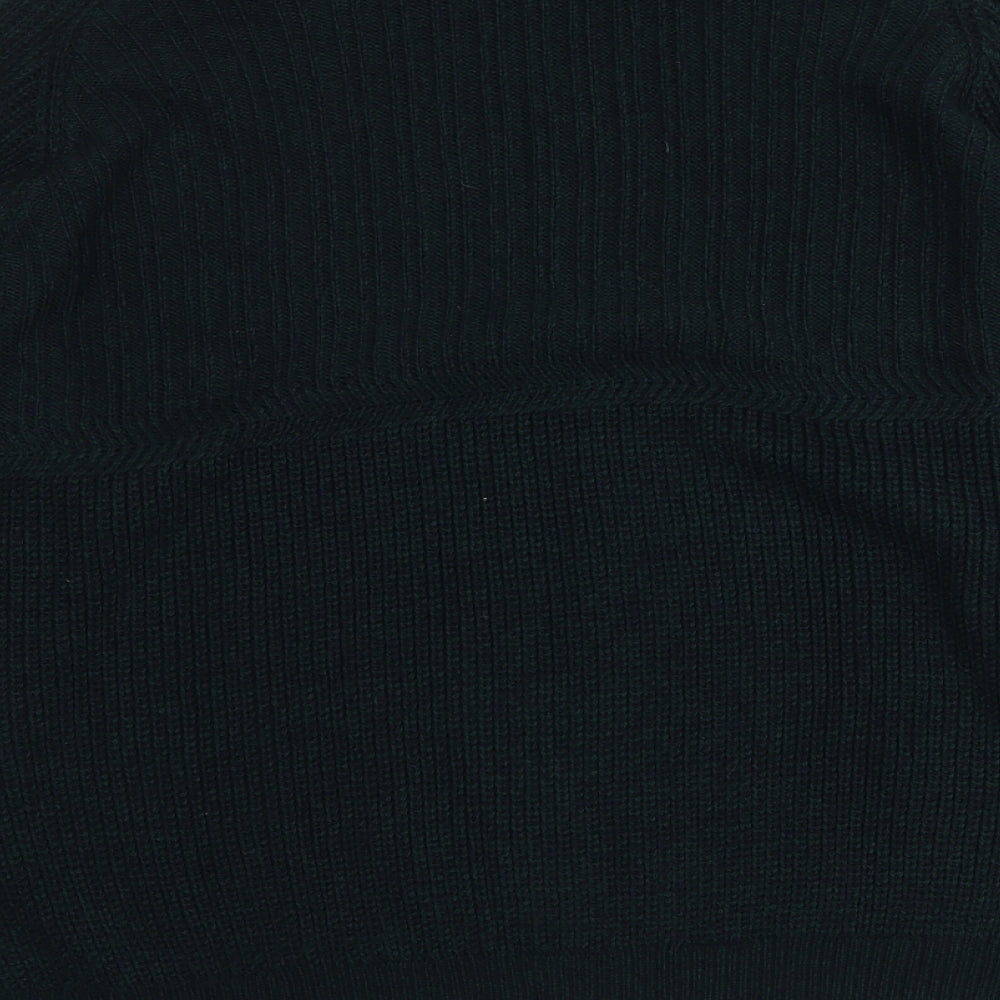 PG Field Mens Green Round Neck Acrylic Pullover Jumper Size 2XL Long Sleeve