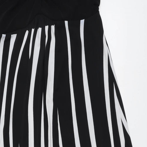 Kaleidoscope Womens Black Geometric Polyester Trapeze & Swing Size 12 Sweetheart Pullover