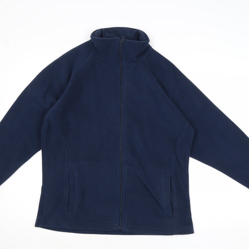 TRU Collection Womens Blue Jacket Size 12 Zip - Size 12-14