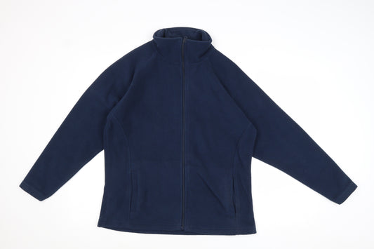TRU Collection Womens Blue Jacket Size 12 Zip - Size 12-14