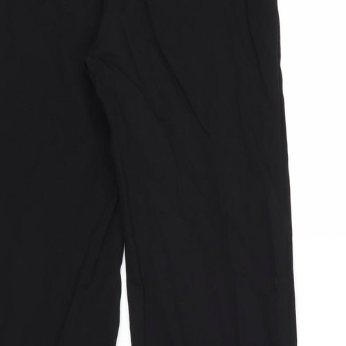 Dorothy Perkins Womens Black Polyester Trousers Size 10 Regular Zip