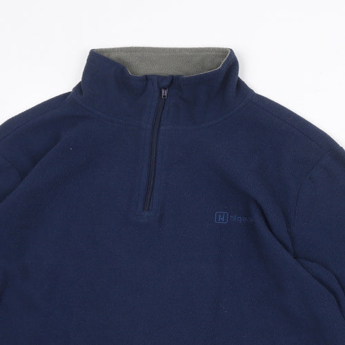 Hi Gear Womens Blue Polyester Pullover Sweatshirt Size S Zip