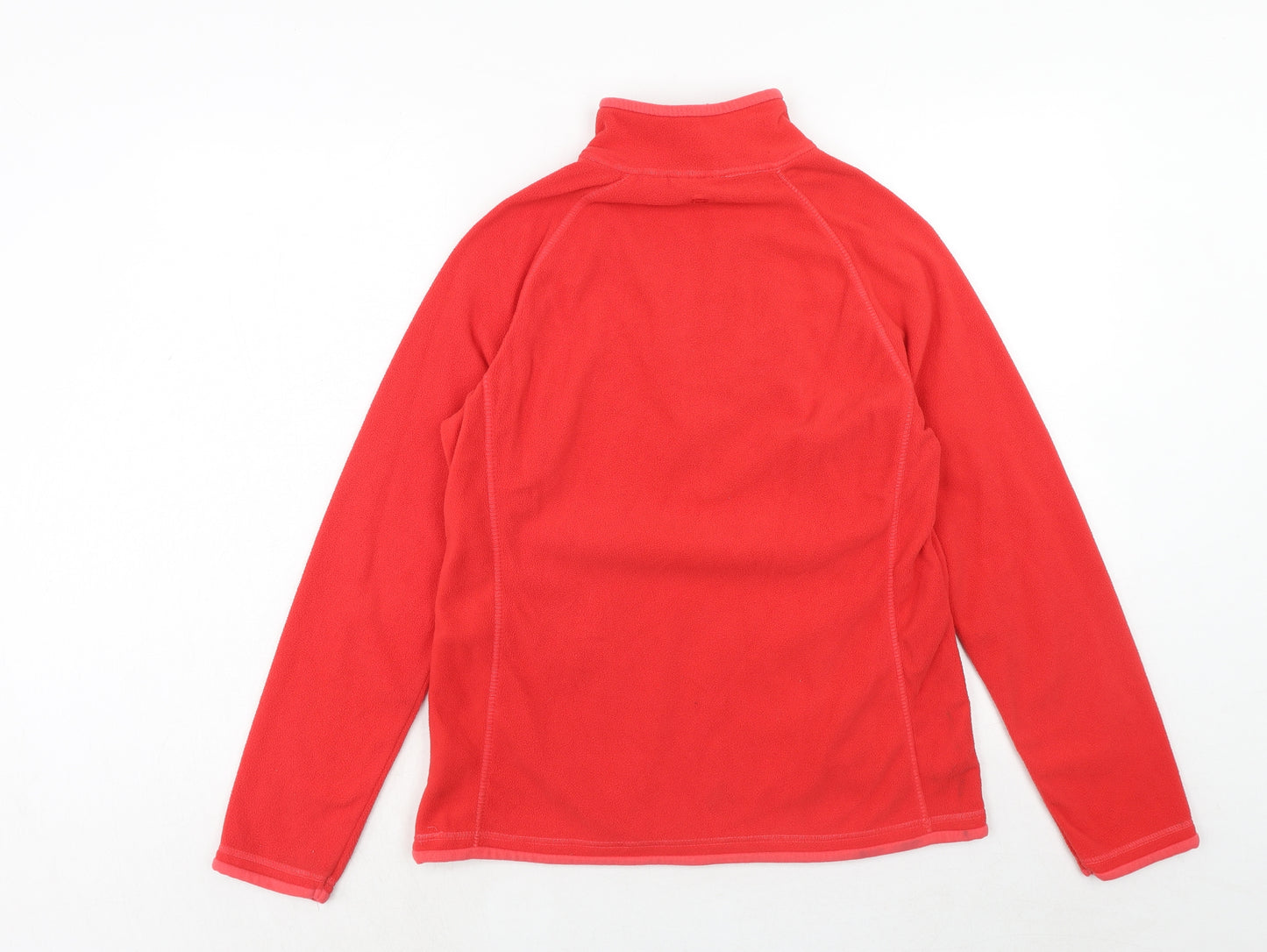 Mountain Warehouse Womens Red Polyester Pullover Sweatshirt Size 10 Zip