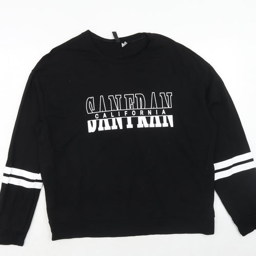 H&M Mens Black Cotton Pullover Sweatshirt Size L - San Francisco