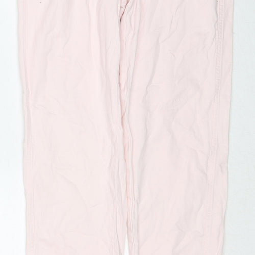 Masai Womens Pink Cotton Straight Jeans Size S Regular Zip