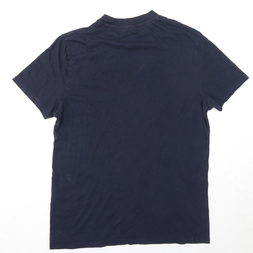 ASOS Mens Blue Cotton T-Shirt Size S Crew Neck