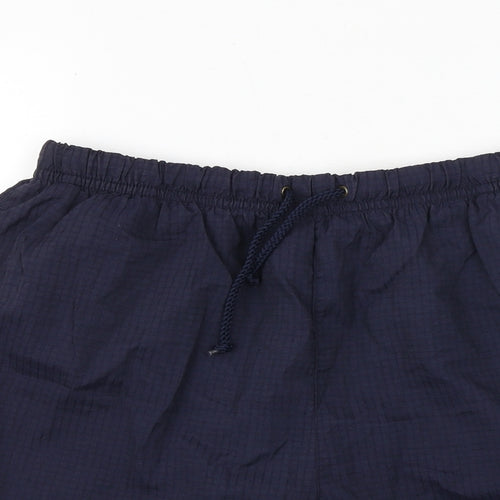 zantos Mens Blue Polyamide Bermuda Shorts Size L Regular Drawstring