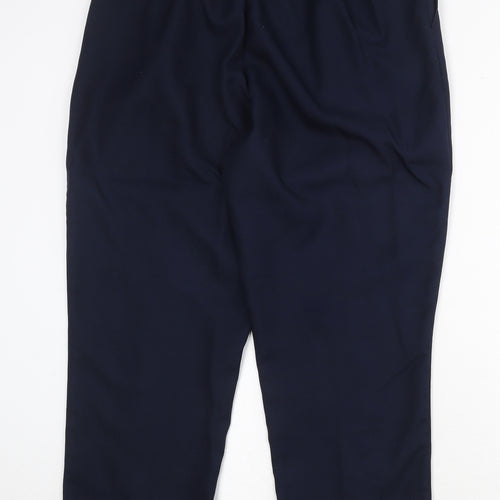 Damart Womens Blue Polyester Trousers Size 18 Regular