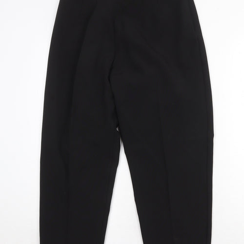 Sukhman Womens Black Polyester Trousers Size 12 Regular Zip