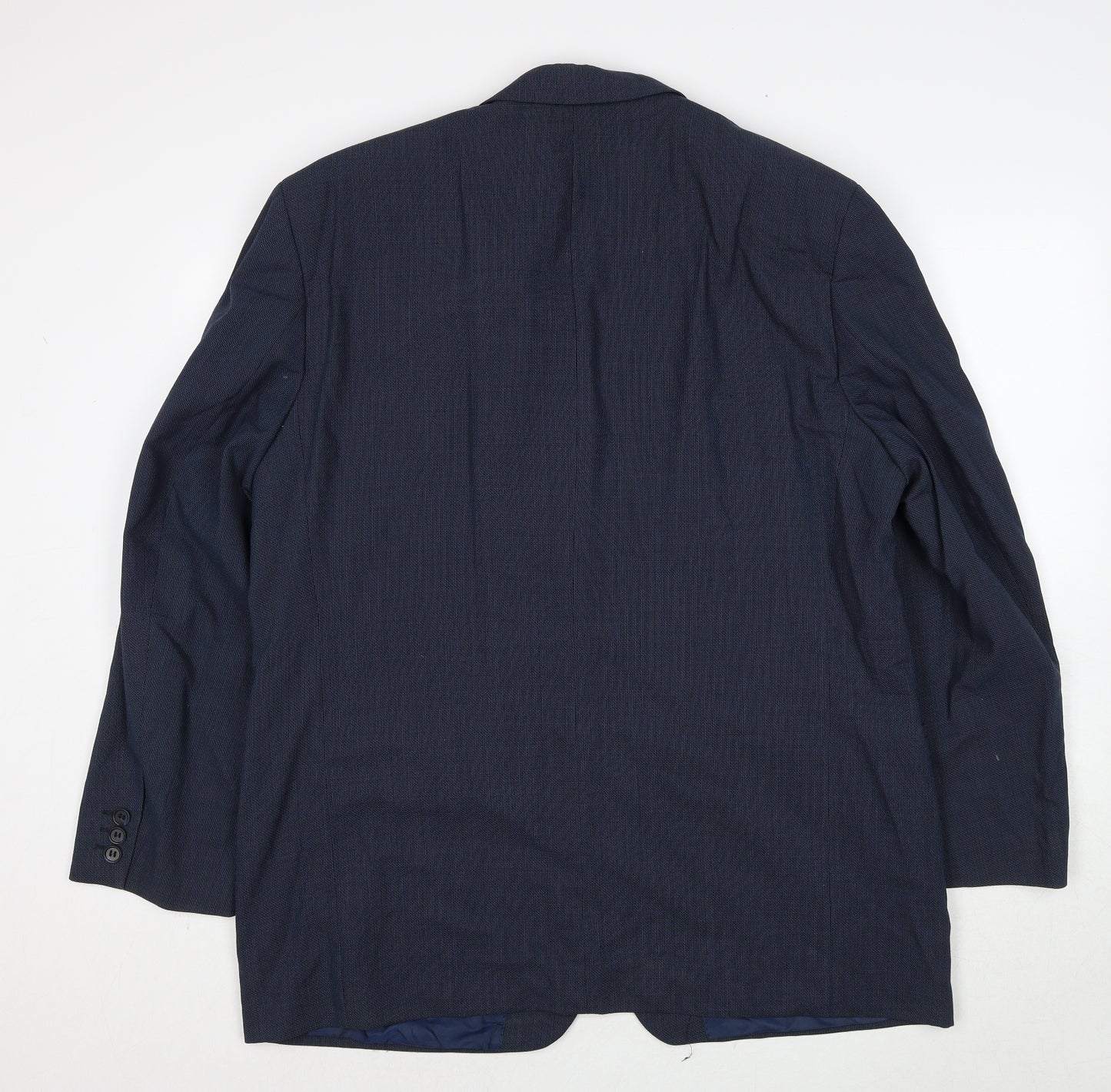 Anagram Mens Blue Wool Jacket Suit Jacket Size S Regular