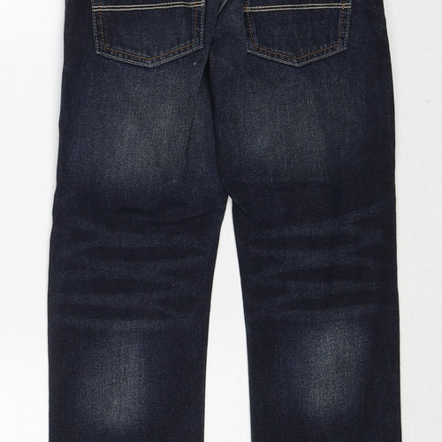 NEXT Boys Blue Cotton Straight Jeans Size 8 Years Regular Zip