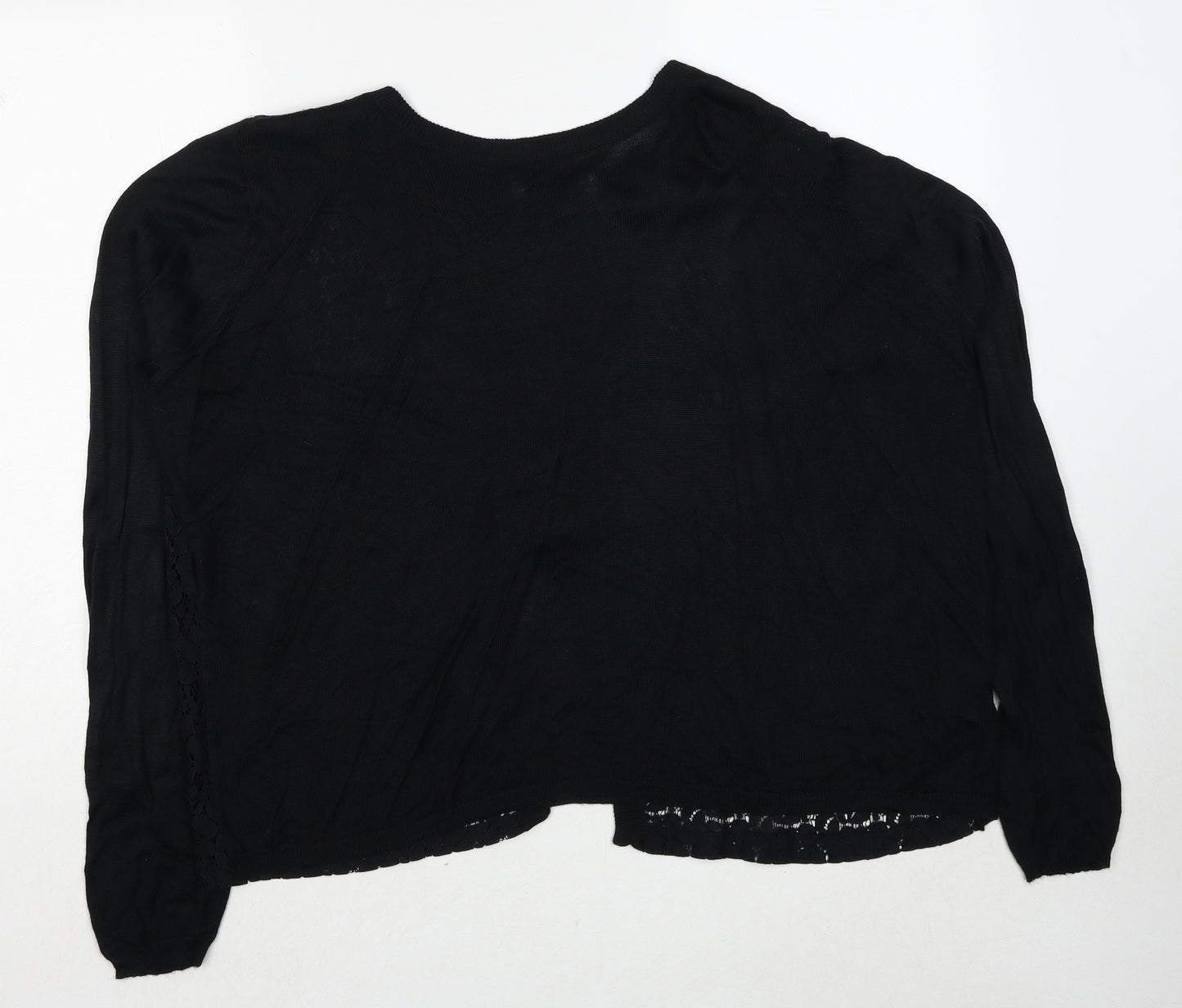 Anthology Womens Black Round Neck Acrylic Pullover Jumper Size 20 - Size 20-22