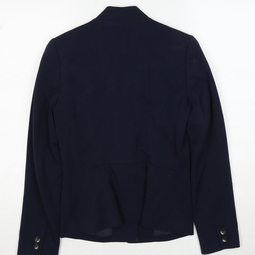 H&M Womens Black Jacket Blazer Size 8 Button