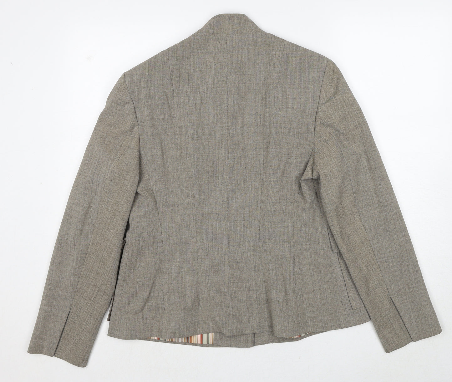 Marks and Spencer Womens Brown Polyester Jacket Blazer Size 14