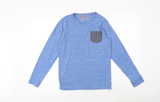 NEXT Boys Blue Polyester Pullover T-Shirt Size 12 Years Round Neck Pullover