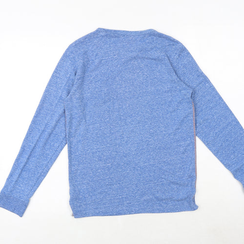 NEXT Boys Blue Polyester Pullover T-Shirt Size 12 Years Round Neck Pullover