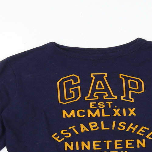 Gap Boys Blue 100% Cotton Pullover T-Shirt Size M Crew Neck Pullover