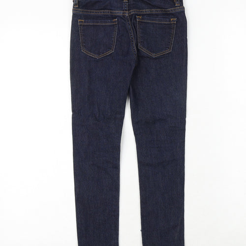 Gap Girls Blue Cotton Skinny Jeans Size 6 Years Regular Zip