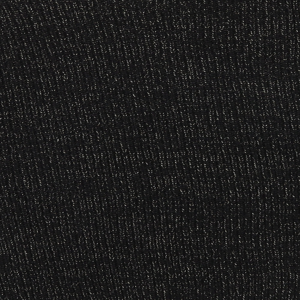 ANNE WEYBURN Womens Black Round Neck Acrylic Pullover Jumper Size 10 - Size 10-12