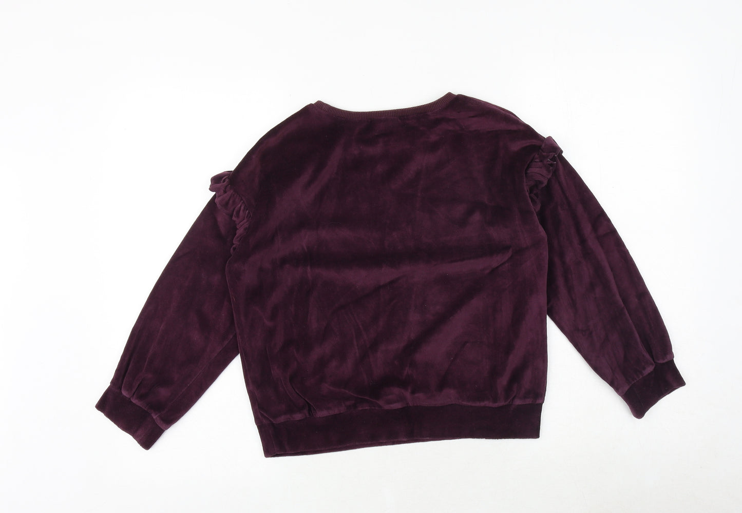 NEXT Girls Purple Cotton Pullover Sweatshirt Size 10 Years Pullover