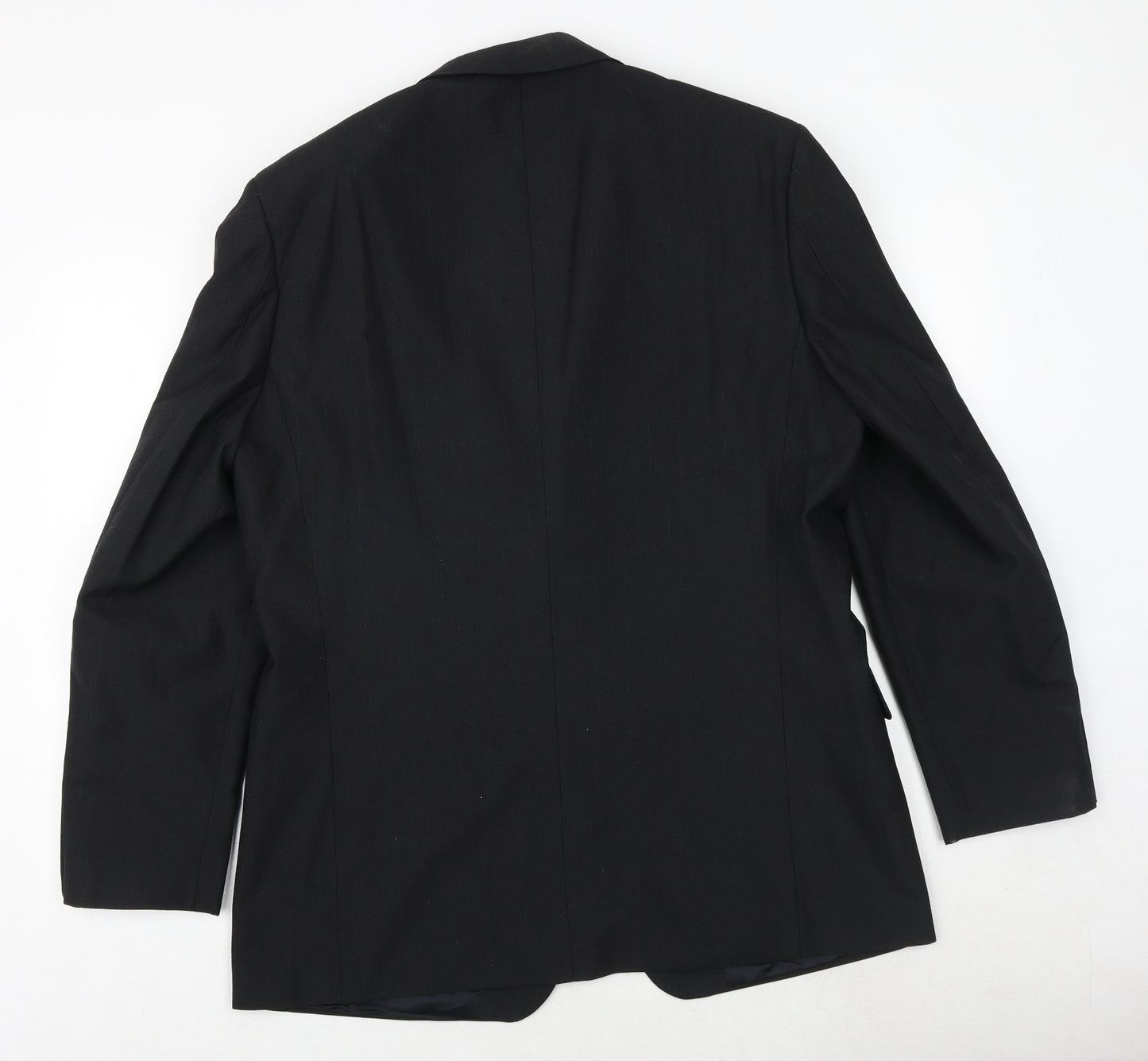 Douglas Mens Black Polyester Jacket Suit Jacket Size 42 Regular