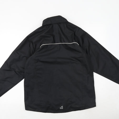 Akoa Mens Black Windbreaker Jacket Size S Zip