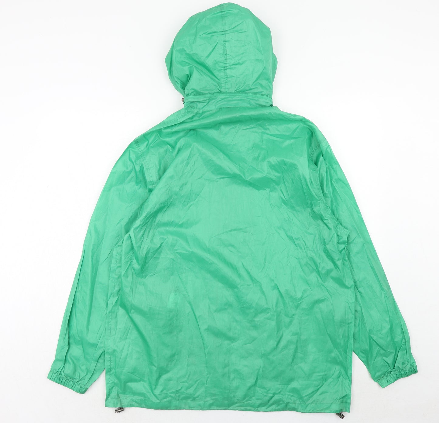 Cotton Traders Mens Green Rain Coat Coat Size M Zip