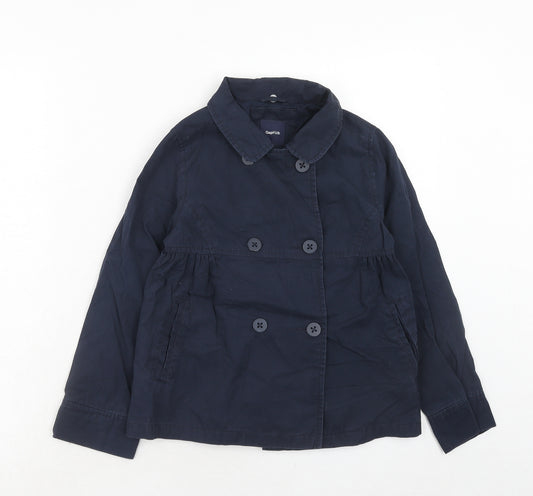 Gap Girls Blue Jacket Blazer Size 8-9 Years Button