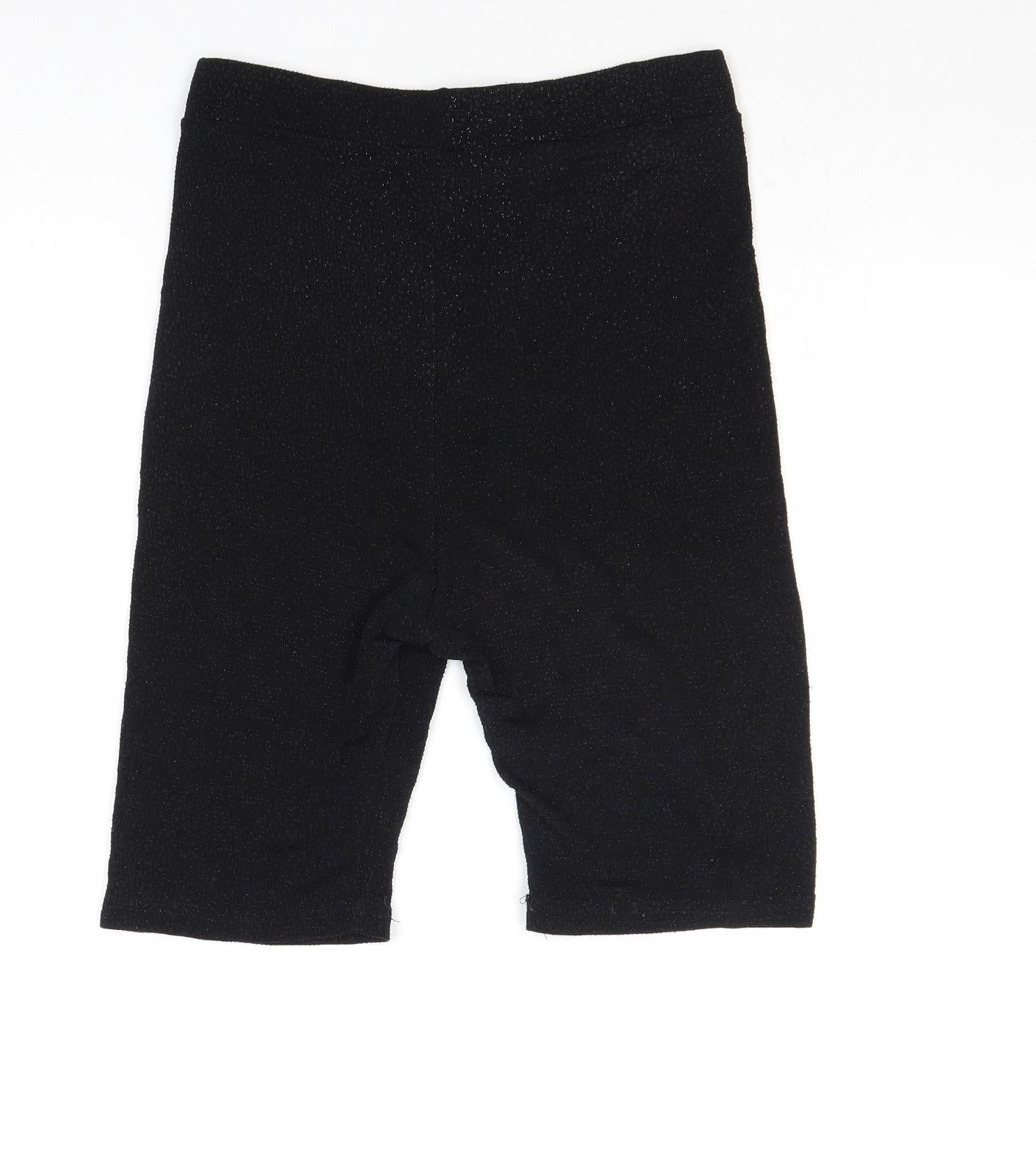 Urban Outfitters Womens Black Polyester Compression Shorts Size M Regular Pull On