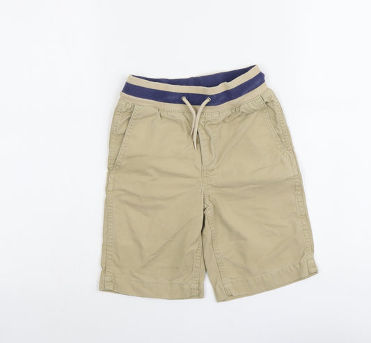 Gap Boys Beige Cotton Chino Shorts Size 6-7 Years Regular Drawstring