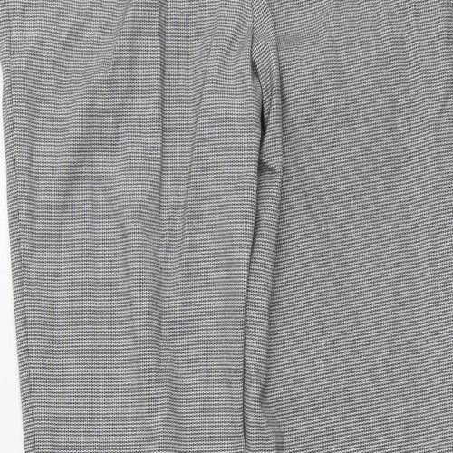Warehouse Womens Black Polyester Trousers Size 12 L28 in Regular Button
