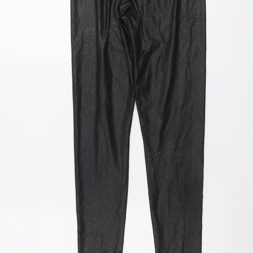 Jane Norman Womens Black Polyester Jegging Leggings Size 8 L28 in