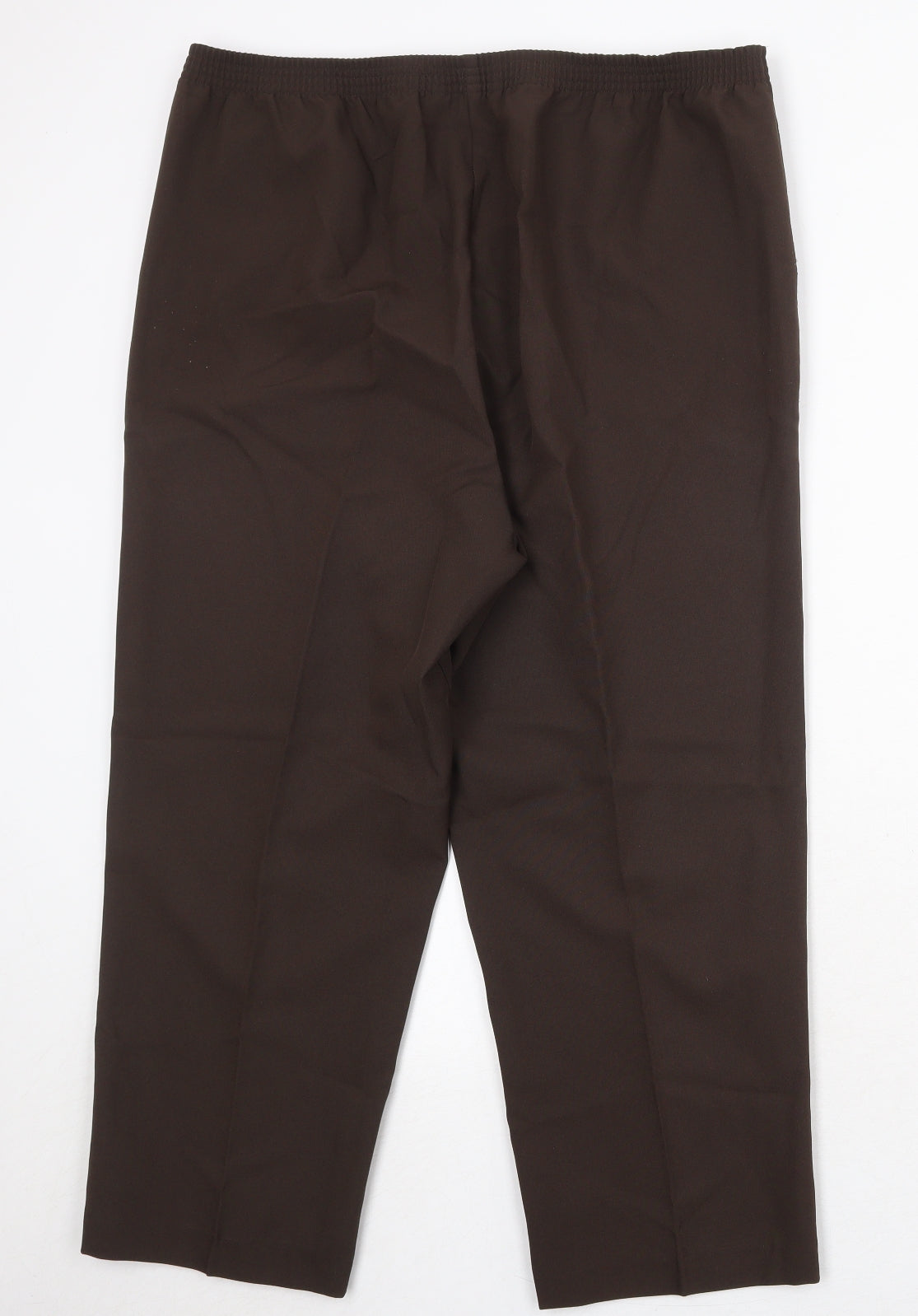 Bonmarché Womens Brown Polyester Trousers Size 16 Regular