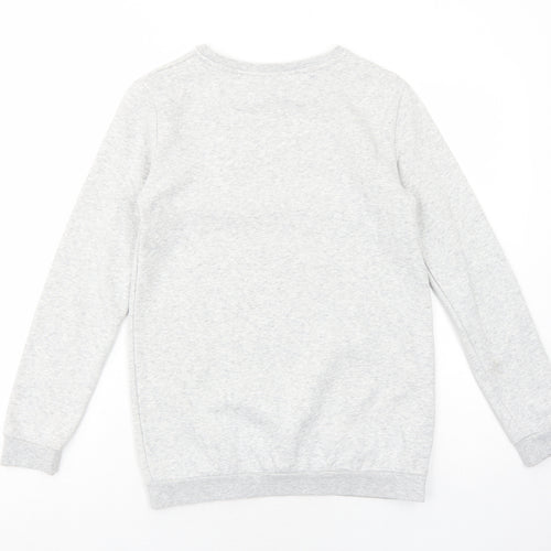H&M Girls Grey Cotton Pullover Sweatshirt Size 12-13 Years Pullover - In Your Dreams