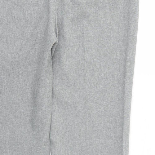 South Womens Grey Polyester Trousers Size 10 Regular Zip