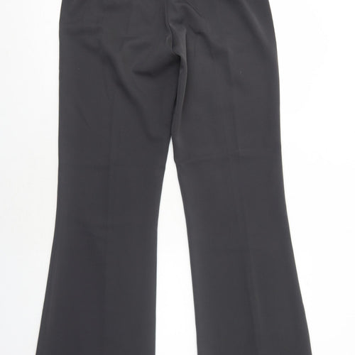 South Womens Grey Polyester Trousers Size 10 Regular Zip