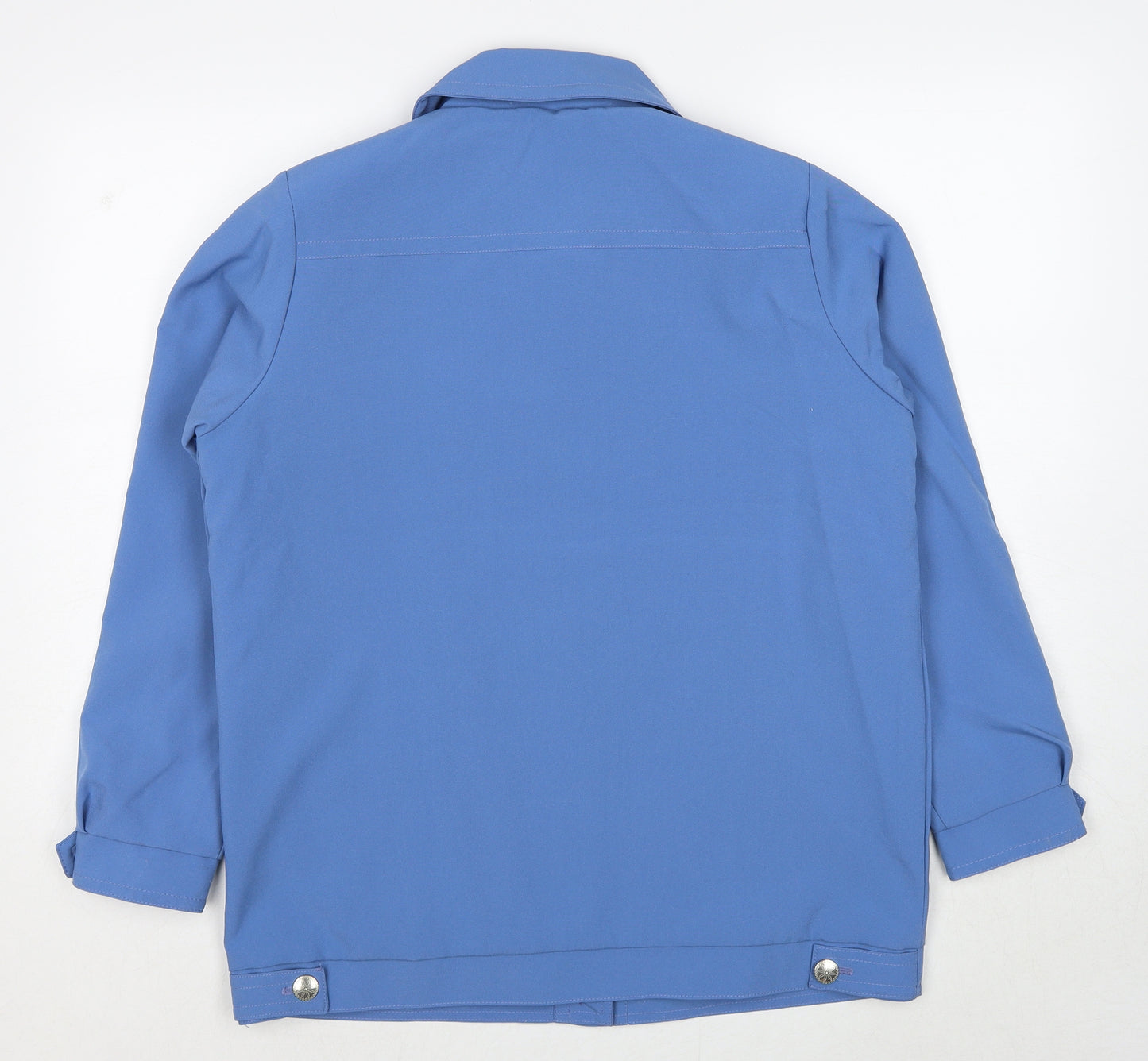 Amber Womens Blue Jacket Size 12 Zip