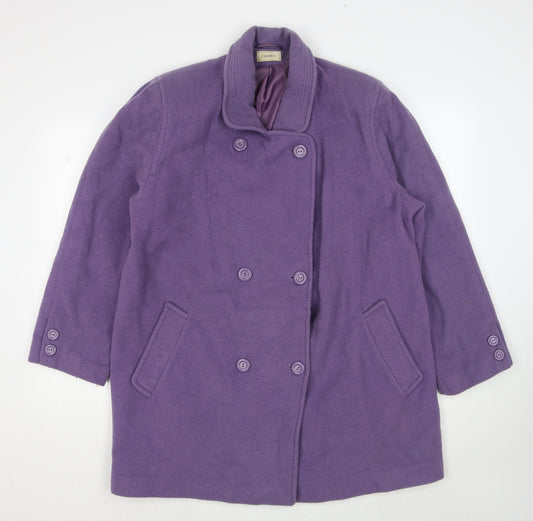 Classics Womens Purple Jacket Size 18 Button