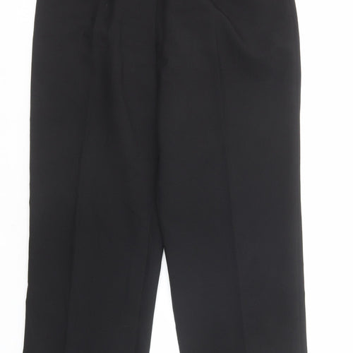 Sarah Hamilton Womens Black Polyester Trousers Size 14 Regular Zip