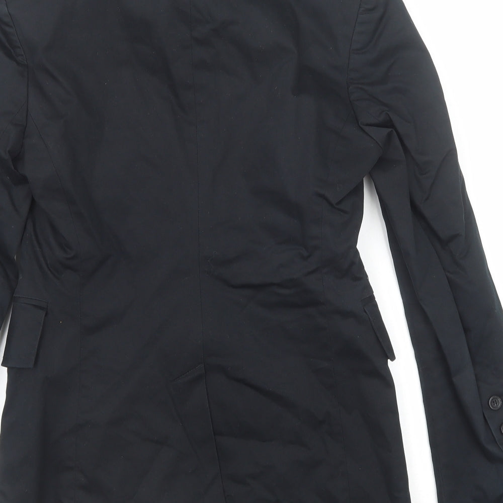 Mexx Womens Black Jacket Blazer Size 10 Button