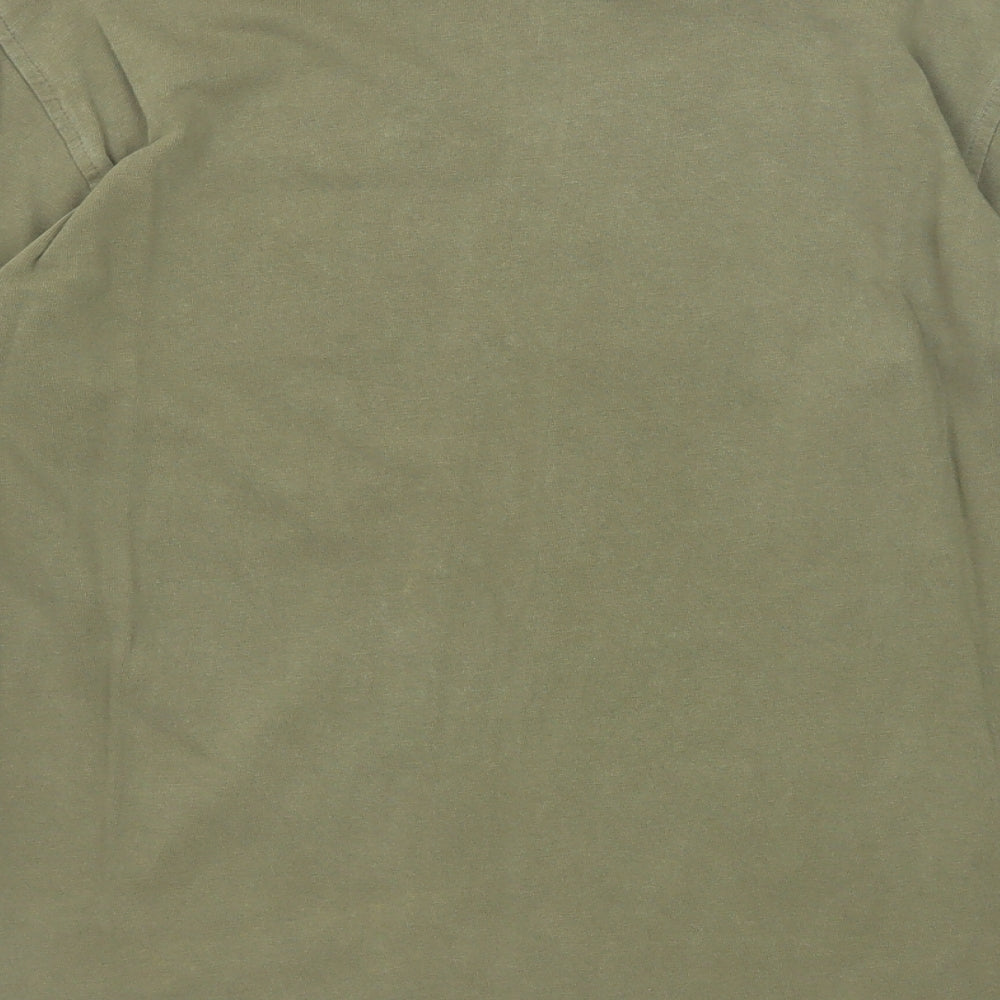 H&M Womens Green Cotton Pullover Sweatshirt Size 16 Pullover - Poplar Falls 48