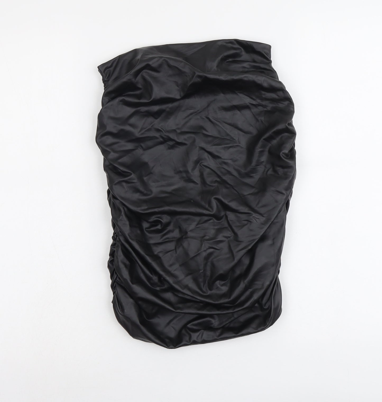 PARISIAN SIGNATURE Womens Black Polyester Bandage Skirt Size 8 Zip