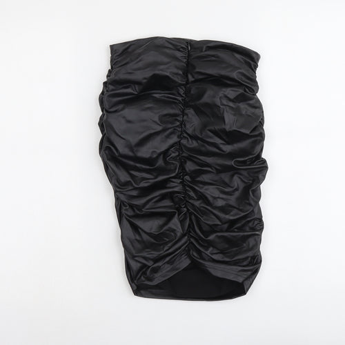 PARISIAN SIGNATURE Womens Black Polyester Bandage Skirt Size 8 Zip