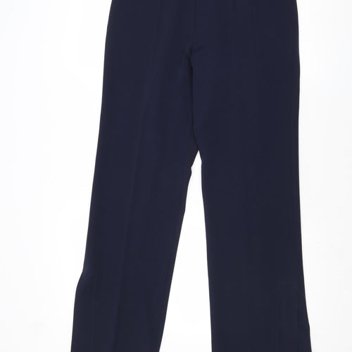 Sky Designs Womens Blue Polyester Trousers Size 14 Regular Zip