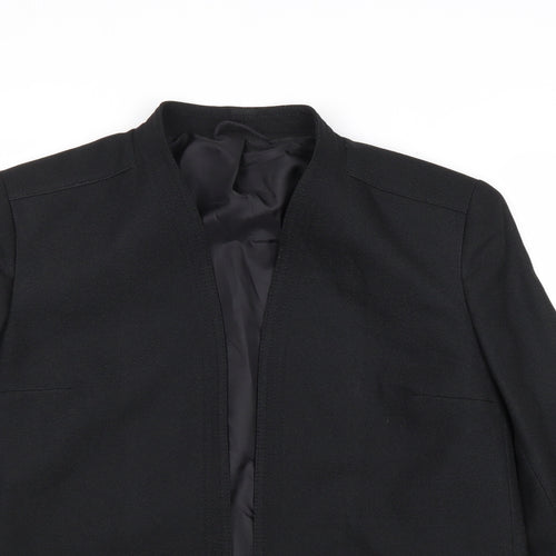 St Michael Womens Black Jacket Blazer Size 12