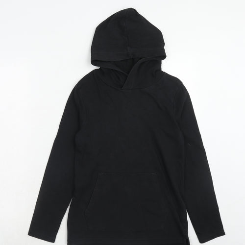 H&M Boys Black Cotton Pullover Hoodie Size 10-11 Years Pullover - 10-12 Years