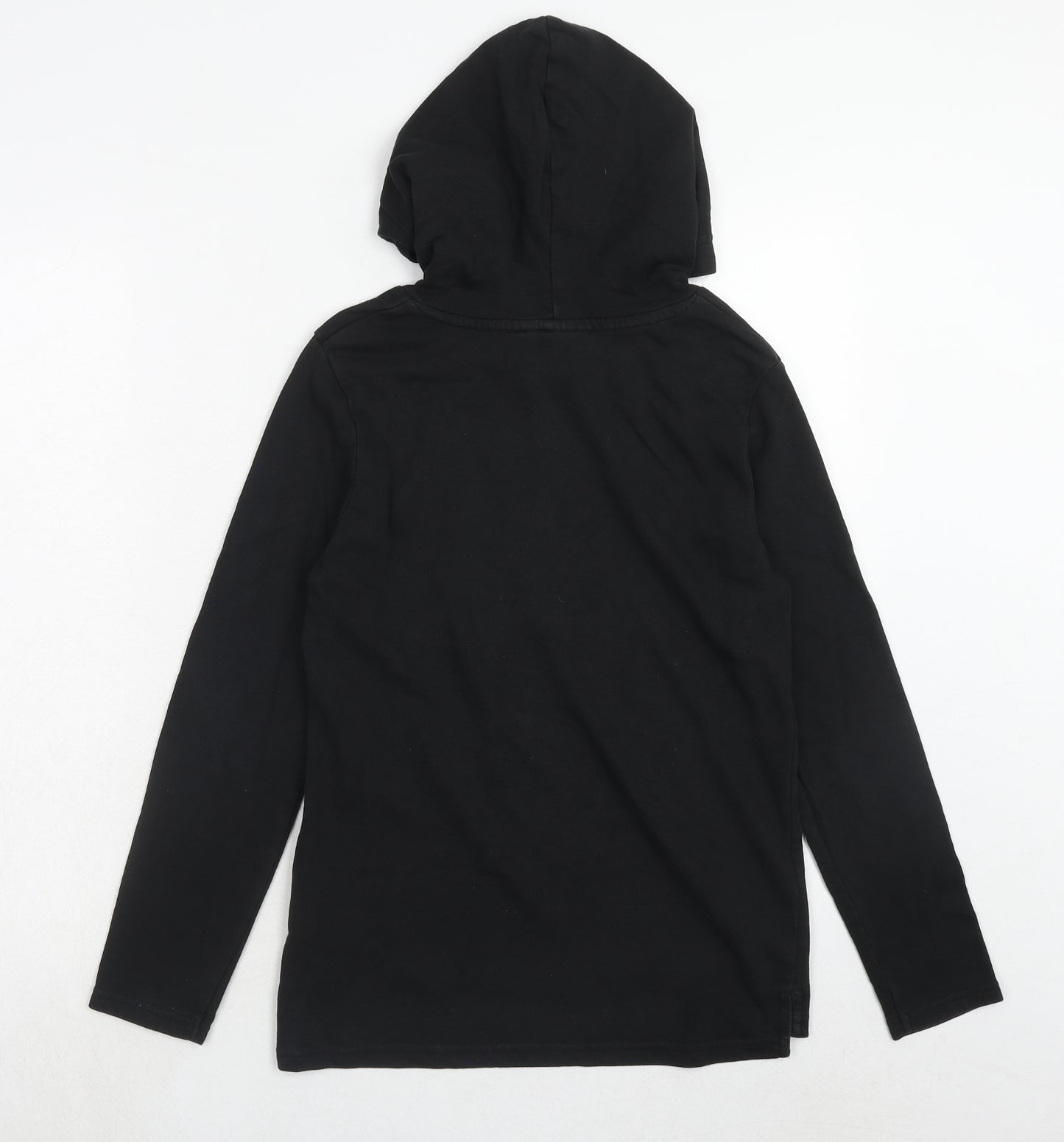 H&M Boys Black Cotton Pullover Hoodie Size 10-11 Years Pullover - 10-12 Years
